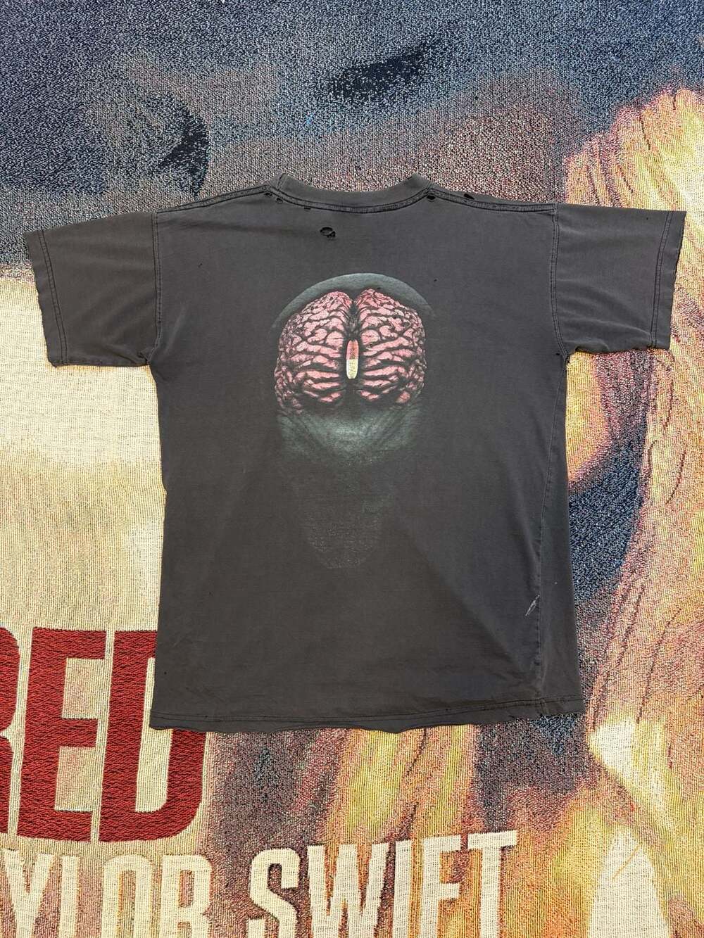 Vintage 90s Black Tool Pill Brain Band T-Shirt Artimonde Merchandising